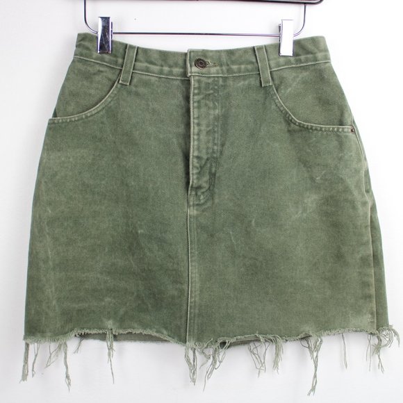 Cobra Dresses & Skirts - Sold 🔴 Vintage Cobra Green Denim Mini Skirt